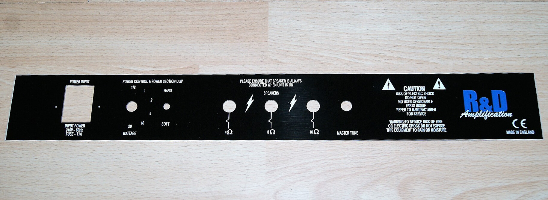JCB engraved injection moulding tool